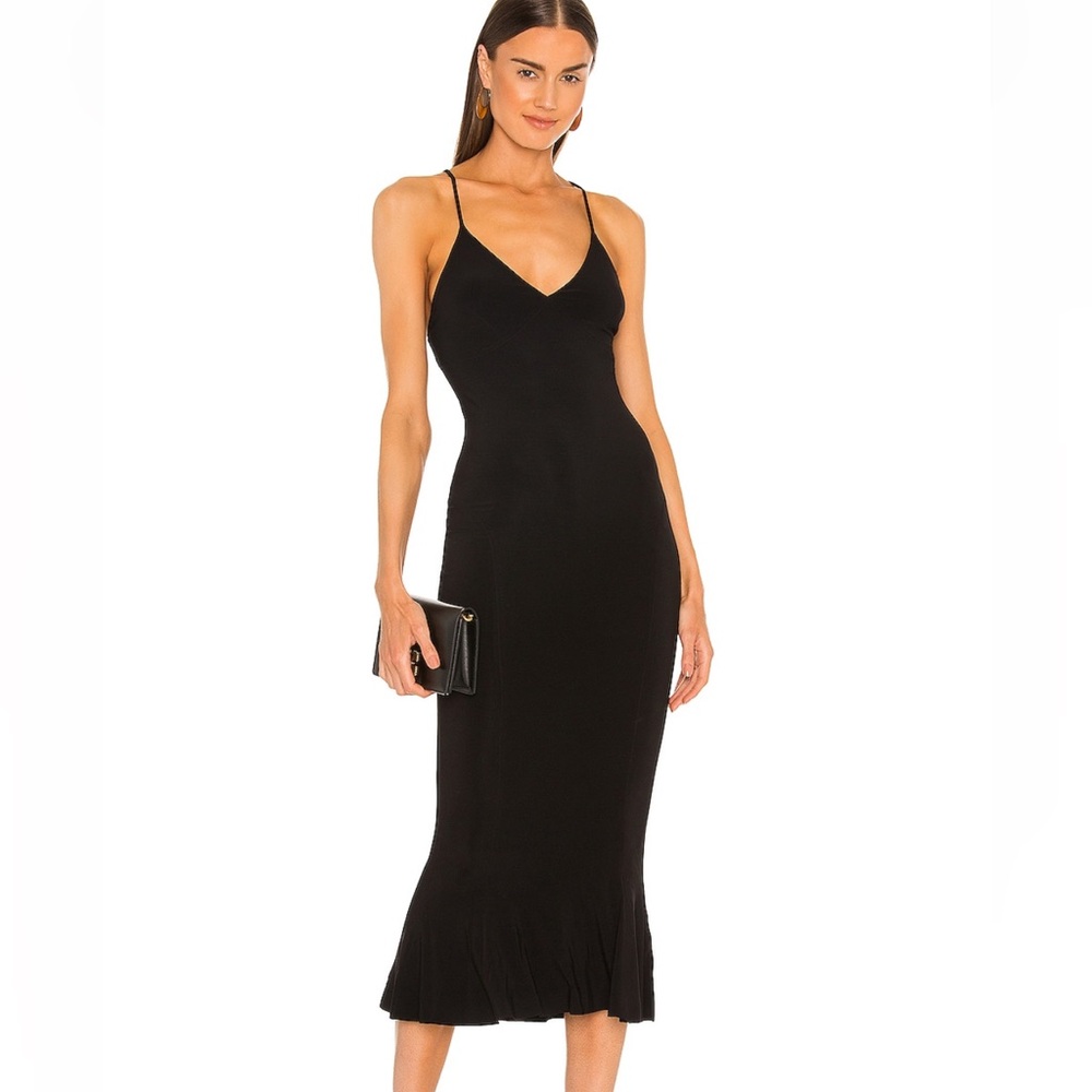 Norma Kamali Slip Fishtail Dress